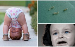 Sintomas e tratamento de vermes em uma criança