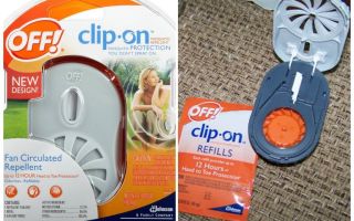 Off Clip-On odu atbaidīšanas līdzeklis ar baterijām